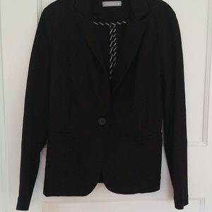Olivia Moon black knit blazer jacket